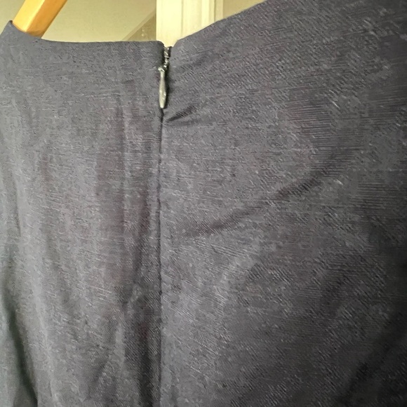 Boden Dorothea Linen Blend Cropped Jumpsuit - size 2 - navy - 55% linen blend - Picture 9 of 10